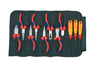 Knipex Pliers & Screwdriver Set in Tool Roll, 11 Piece KPX001941