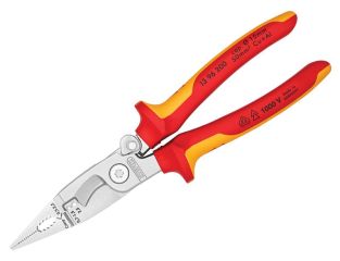 Knipex VDE Multifunctional Installation Pliers with Opening Spring 200mm KPX1396200