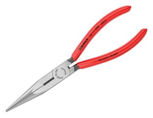 Knipex Long Snipe Nose Side Cutting Pliers PVC Grips 200mm (8in) KPX2611200