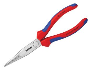Knipex Snipe Nose Side Cutting Pliers (Stork Beak) Multi-Component Grip 200mm (8in) KPX2612200