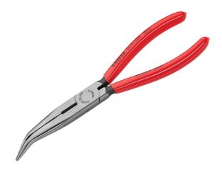 Knipex Bent Snipe Nose Side Cutting Pliers PVC Grip 200mm (8in) KPX2621200