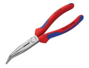 Knipex Bent Snipe Nose Side Cutting Pliers Multi-Component Grip 200mm (8in) KPX2622200