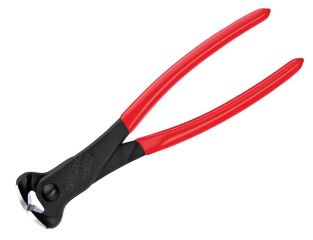 Knipex End Cutting Pliers PVC Grip 200mm (8in) Loose KPX6801200L