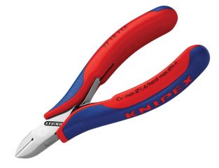Knipex Electronics Diagonal Cut Pliers - Round Bevelled 115mm KPX7712115