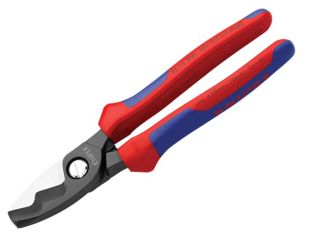 Knipex Cable Shears Twin Cutting Edge Multi-Component Grip 200mm (8in) KPX9512200