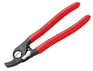 Knipex Cable Shears with Return Spring PVC Grip 160mm (6.1/4in) KPX9521165