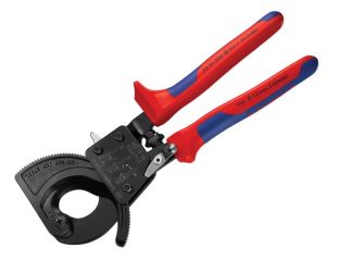 Knipex Cable Shears Ratchet Action Multi-Component Grip 250mm (10in) KPX9531250