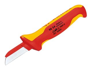 Knipex 98 54 VDE Cable Knife (Back of Blade Insulated) KPX9854