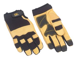 Kuny's Hybrid-275 Top Grain Leather Neoprene Cuff Gloves - Large KUN275L