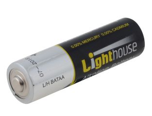 Lighthouse AA LR6 Alkaline Batteries 2400 mAh (Pack 4) L/HBATAA