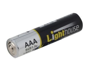 Lighthouse AAA LR03 Alkaline Batteries 1120 mAh  (Pack 4) L/HBATAAA