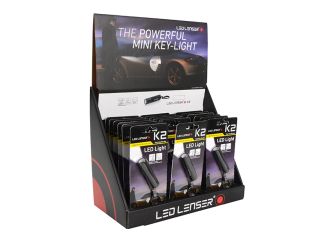 Ledlenser K2 Key-Light Keyring Torch POS (18 x K2) with Auto Header LED8252DA
