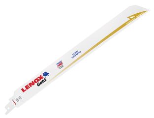 LENOX 12110GR Gold® Extreme Reciprocating Saw Blades 300mm 10 TPI (Pack 5) LEN12110GR