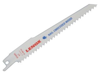 LENOX 20572-656R Wood Cutting Reciprocating Saw Blades 150mm 6 TPI (Pack 5) LEN20572