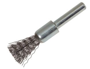 Lessmann End Brush with Shank 12 x 60mm, 0.30 Steel Wire LES451161