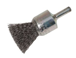 Lessmann End Brush with Shank 23/22 x 25mm, 0.30 Steel Wire LES453161