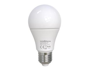 Link2Home Wi-Fi LED ES (E27) Opal GLS Dimmable Bulb, White + RGB 800 lm 9W LTHE279W