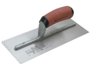 Marshalltown M701SD V 3/16in Notched Trowel DuraSoft® Handle 11 x 4.1/2in M/T701SD
