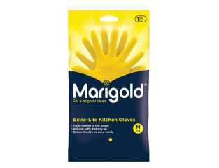 Marigold Extra-Life Kitchen Rubber Gloves - Medium (6 Pairs) MGD145407