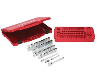 Milwaukee Hand Tools 1/4in Drive Ratcheting Socket Set Metric & Imperial, 50 Piece MHT932464944