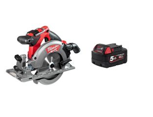 Milwaukee M18 Fuel 18v Brushless 165mm Circular Saw and 5ah Battery