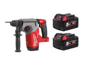 Milwaukee M18 Fuel 18v 4-Mode SDS+ Rotary Hammer Drill M18FH-0 with 18v 2 x 5ah Battery