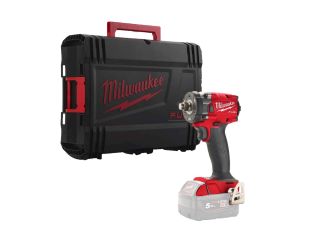 Milwaukee M18 Fuel 18v 3/8" Compact Impact Wrench W/Friction Ring M18FIW2F38-0 4933478650 In Case