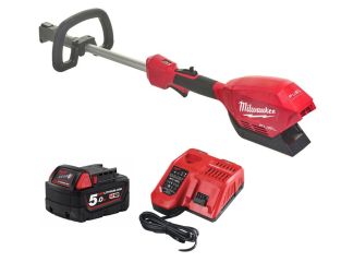 Milwaukee M18 Fuel Outdoor Power Head with QUIK-LOK with 1 x 5ah Battery & Charger