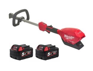 Milwaukee M18 Fuel Outdoor Power Head with QUIK-LOK with 2 x 5ah Battery