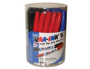 Markal DURA-INK® 15 Fine Tip Marker Mixed Colours (Tub 48) MKL96070