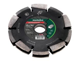 Metabo 2 Row Professional UP Universal Wall Chaser Blade 125 x 18 x 22.23mm MPT628298