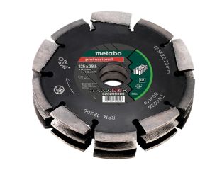 Metabo 3 Row Professional UP Universal Wall Chaser Blade 125 x 28.5 x 22.23mm MPT628299