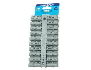 Rawlplug Grey UNO® Plugs 10 x 36mm (Card 80) RAW68615
