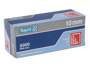 Rapid 53/10B 10mm Galvanised Staples Box 5000 RPD5310B5000