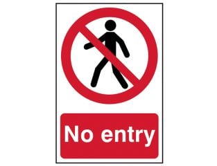 Scan No Entry - PVC 200 x 300mm SCA0600