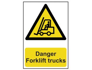 Scan Danger Forklift Trucks - PVC 200 x 300mm SCA0954
