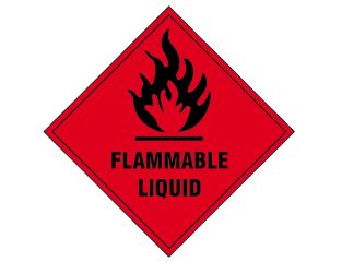 Scan Flammable Liquid SAV - 100 x 100mm SCA1850S