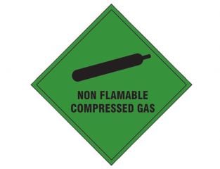 Scan Non Flammable Compressed Gas SAV - 100 x 100mm SCA1870S