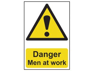 Scan Danger Men At Work - PVC 400 x 600mm SCA4104