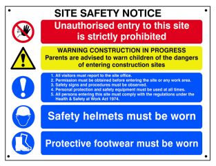 Scan Composite Site Safety Notice - FMX 800 x 600mm SCA4550