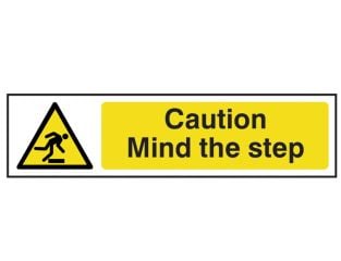 Scan Caution Mind The Step - PVC 200 x 50mm SCA5109