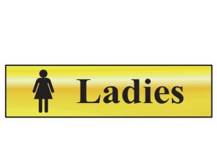 Scan Ladies - Polished Brass Effect 200 x 50mm SCA6002