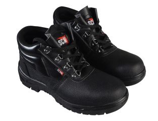 Scan 4 D-Ring Chukka Black Safety Boots UK 10 EUR 44 SCAFWCHUK10