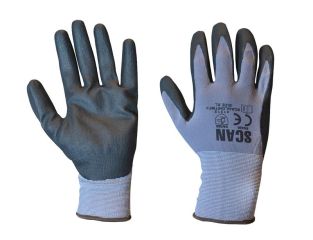 Scan Breathable Microfoam Nitrile Gloves - L (Size 9) SCAGLONITMF