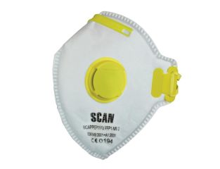 Scan Fold Flat Valved Disposable Mask FFP1 (Pack of 10) SCAPPEP1FFVB
