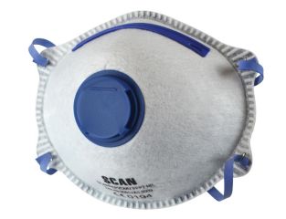 Scan Moulded Disposable Odour Mask Valved FFP2 Protection (Pack 3) SCAPPEP2OMV