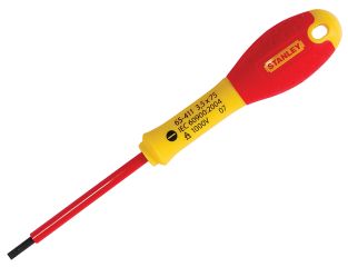 Stanley Tools FatMax® VDE Insulated Screwdriver Parallel Tip 3.5 x 75mm STA065411