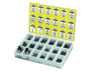 Stanley Tools Insert Bits & Magnetic Bit Holders Assorted Tray, 200 Piece STA168741
