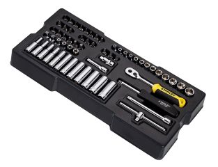 Stanley Tools Transmodule System 1/4in Drive Metric Socket Set 60 Piece STA174175