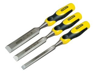 Stanley Tools DYNAGRIP™ Bevel Edge Chisel with Strike Cap Set, 3 Piece STA216883